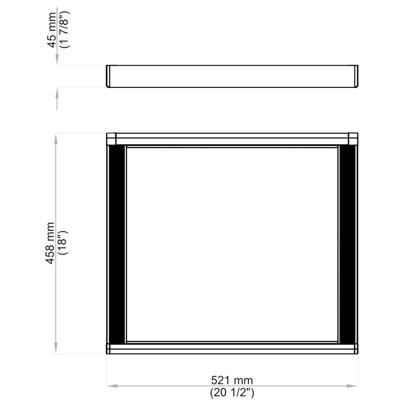BV2.0 Brown multi storage box 24''