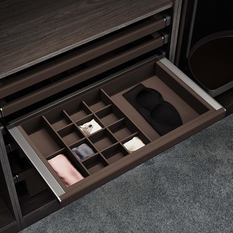 Boîte de rangement pour sous-vêtements BV2.0 brun 24"