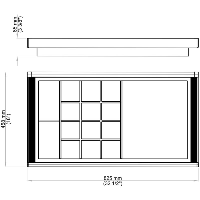 BV2.0 Brown underwear storage box 36''