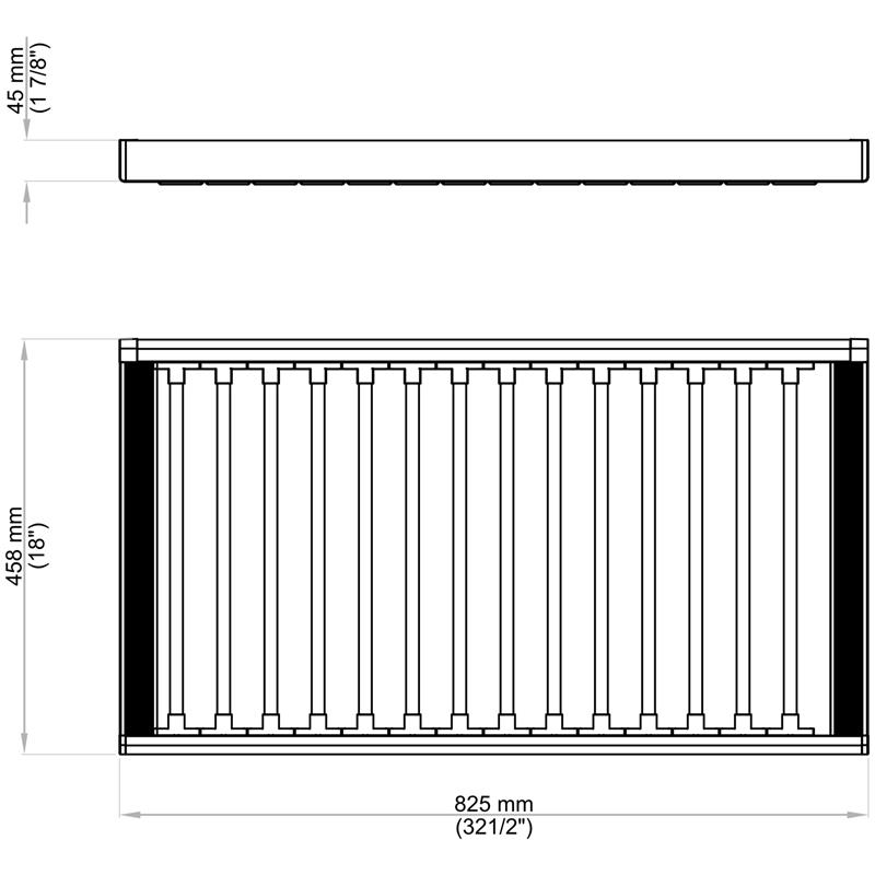 BV2.0 Brown trouser rack 36''