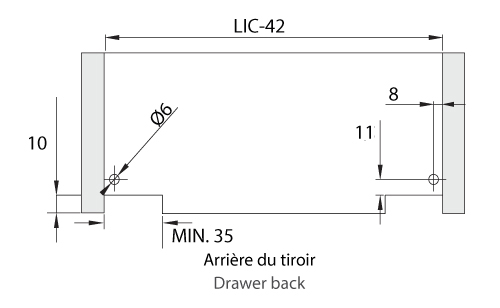 Arrière tiroir