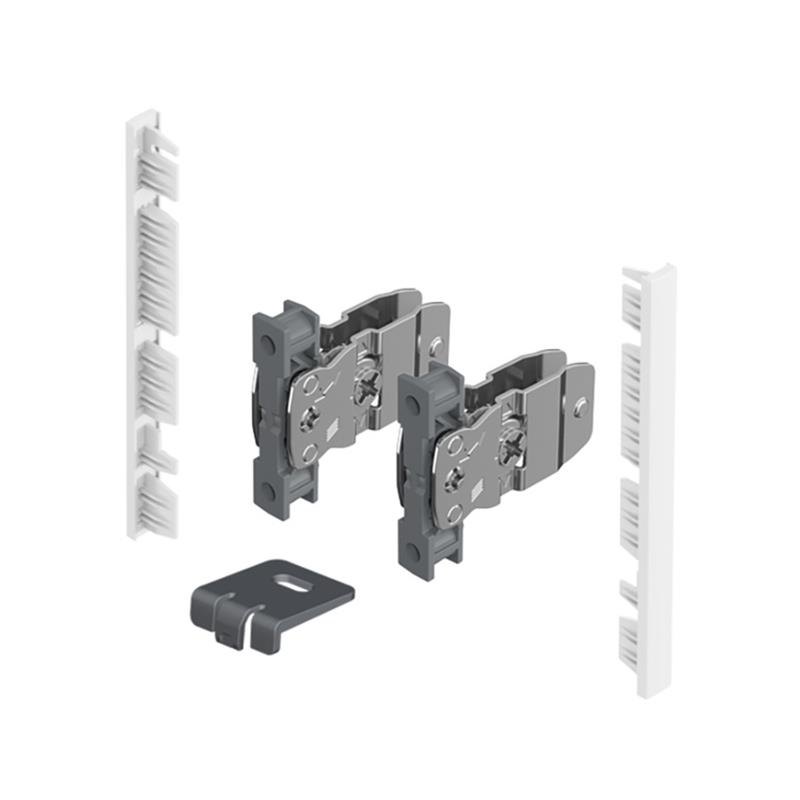 AvanTech You inset drawer front fixing brackets H101, white