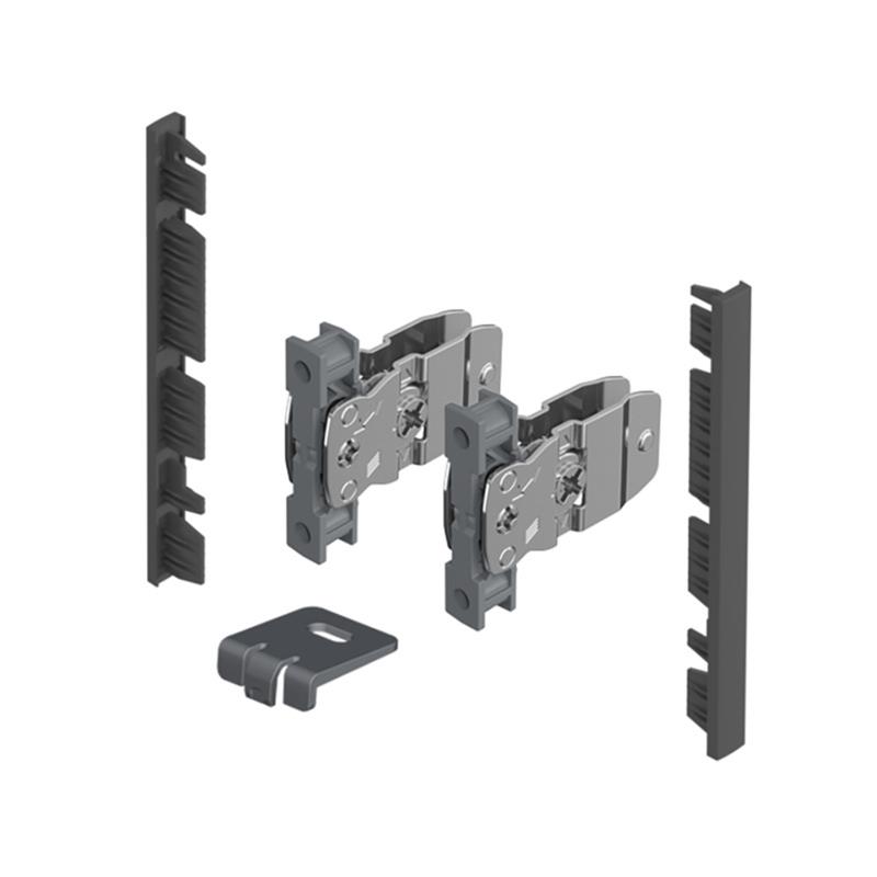AvanTech You inset drawer front fixing brackets H101, anthracite