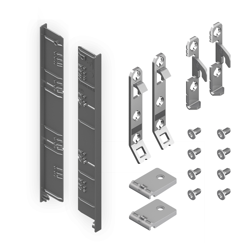 Nova Pro Scala Inset drawer H186 front-fix kit Stone