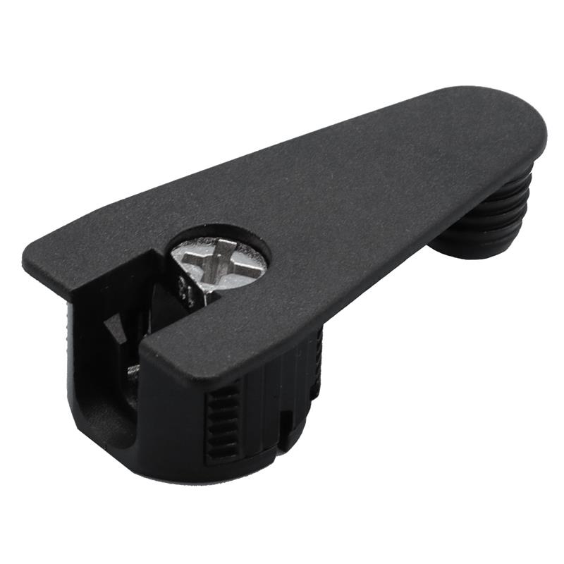 Plastic eccentric housing 20 mm + 10 mm black