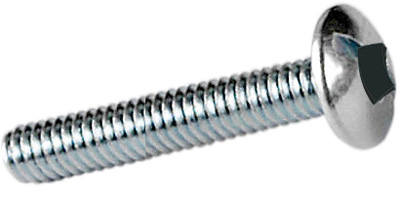 8/32" - 3/8" zinc plated machine screw large truss head Quadrex