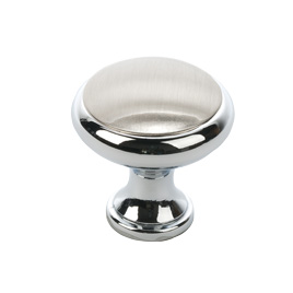 Bouton R9531 chrome et nickel