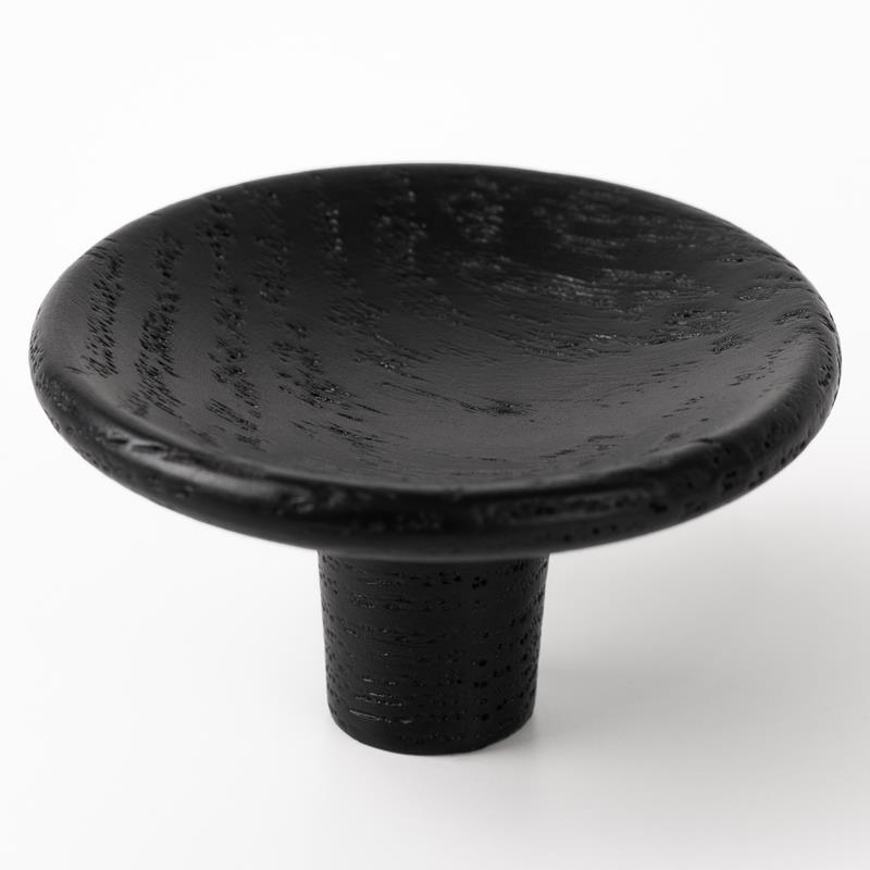 Image Bouton DISC V0530 frêne laqué noir mat 38 mm