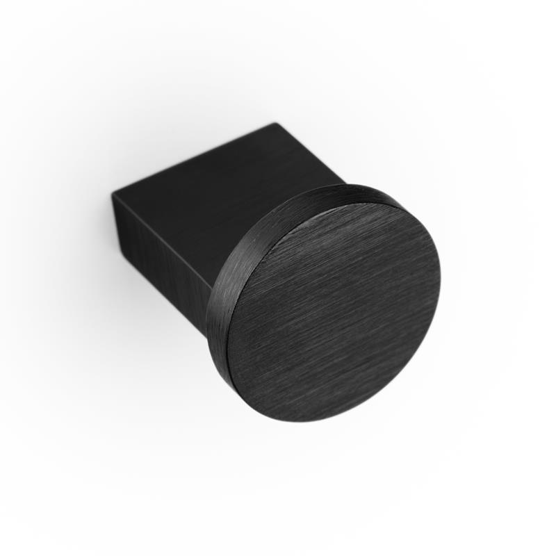 Bouton NEXX V0578 noir brossé 25 mm
