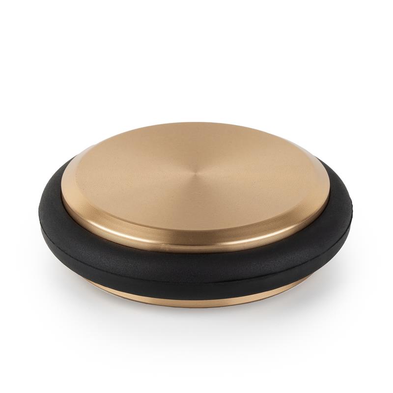 Door stopper LOW V8007 brushed brass cava 68 mm