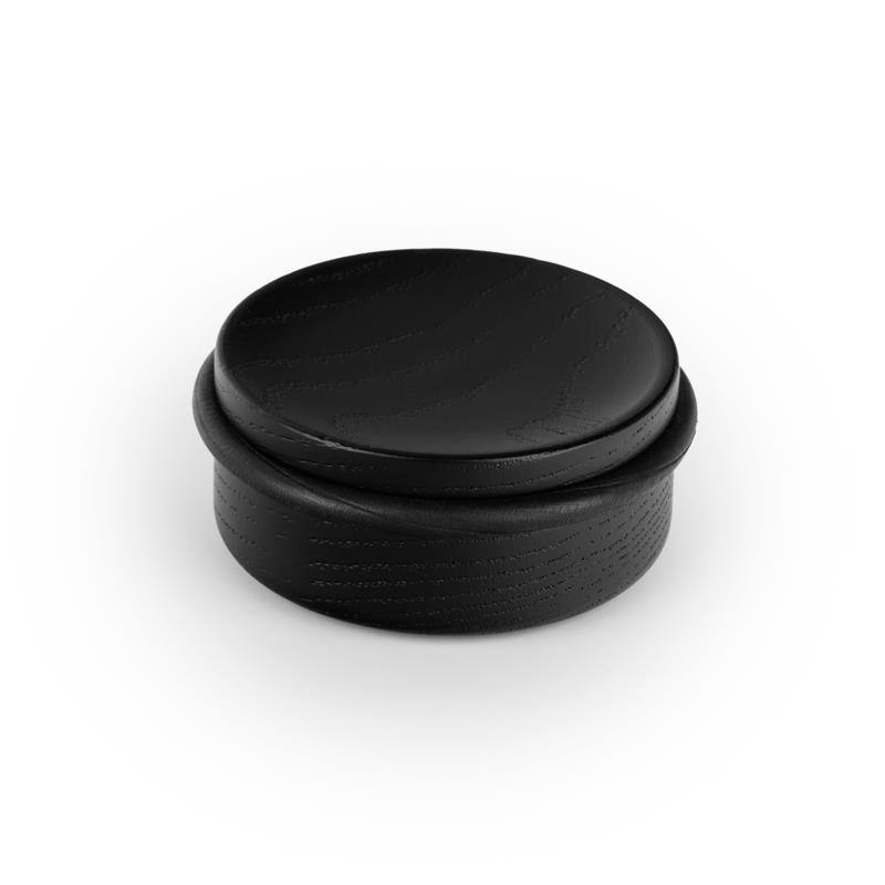 Butée de porte LUV WOOD V8018 bois laqué noir mat 71 mm