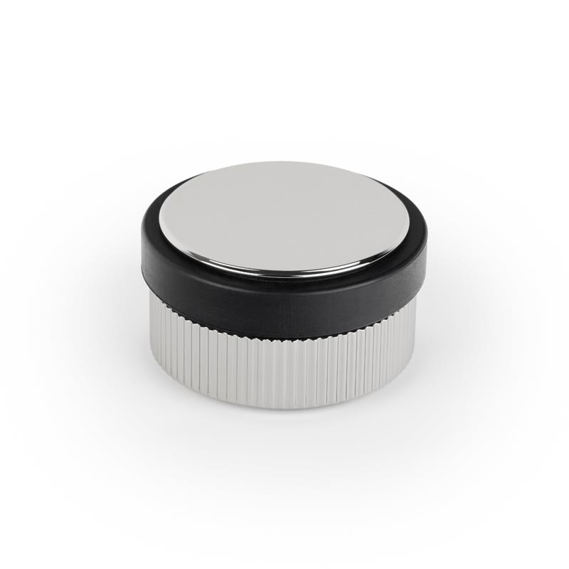 Butée de porte BROOKLYN V8021 nickel poli 62 mm