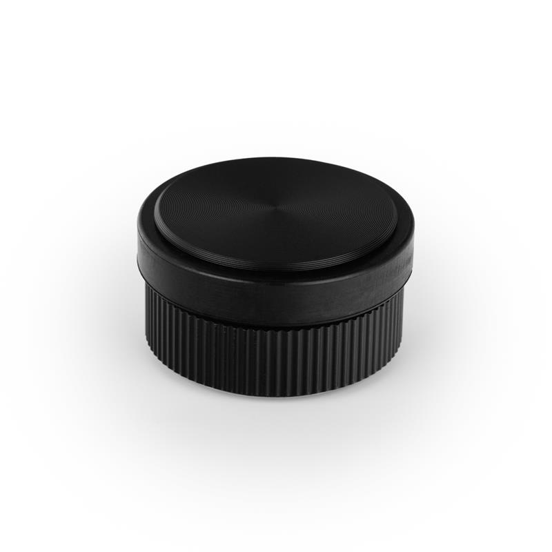 Butée de porte BROOKLYN V8021 noir brossé 62 mm