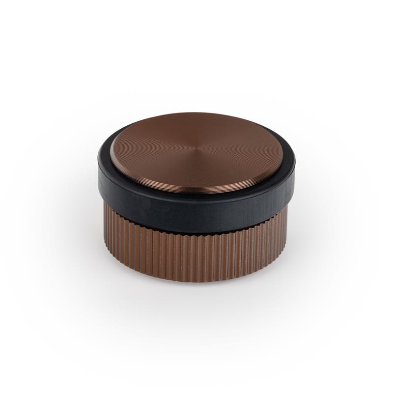 Butée de porte BROOKLYN V8021 bronze brossé 62 mm