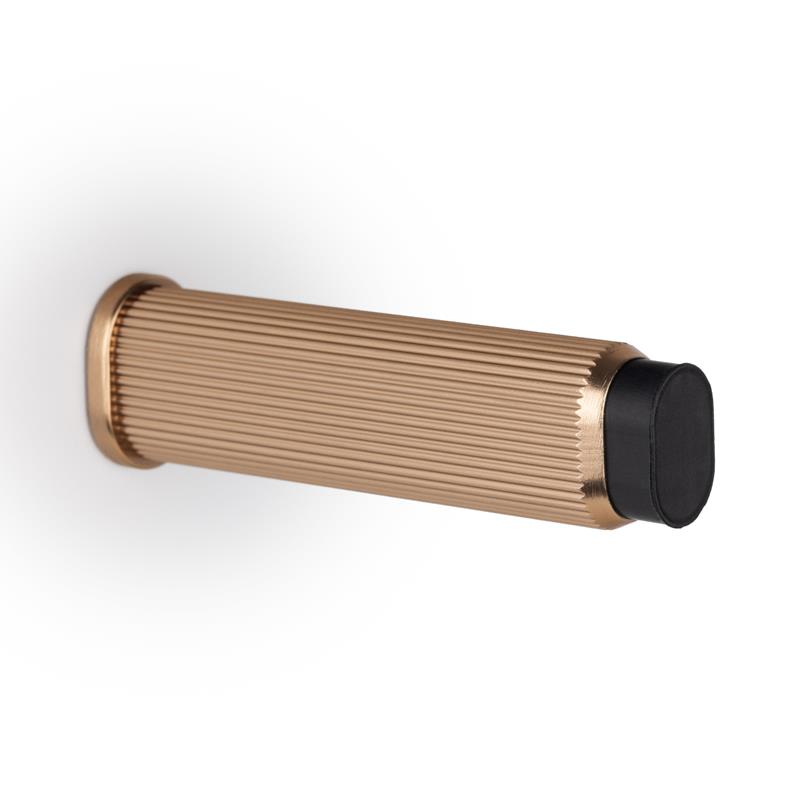 Butée de porte BROOKLYN WALL V8022 laiton cava brossé 103 mm