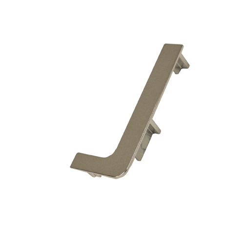 L-shape end cap Laguna Gola 682A right side stainless steel finish