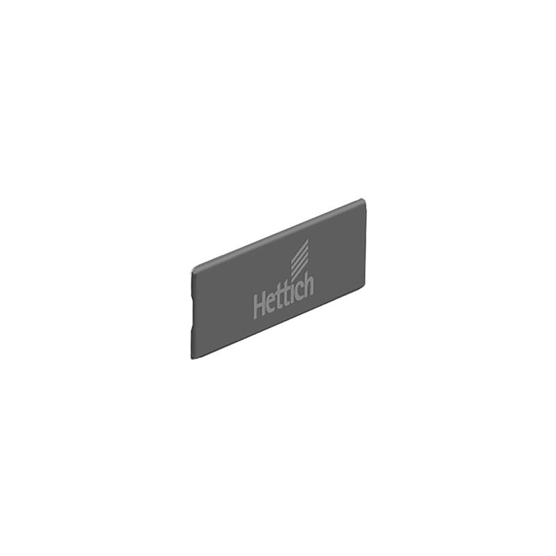 InnoTech Atira anthracite cover cap with Hettich logo