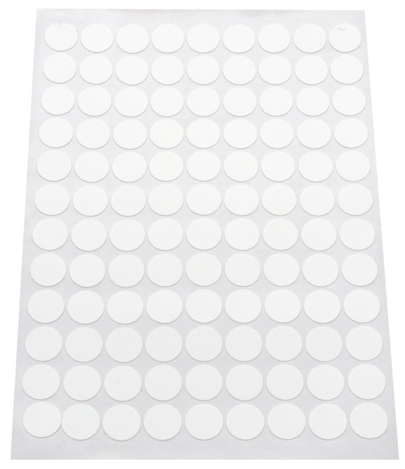 Adhesive PVC screw cover, white