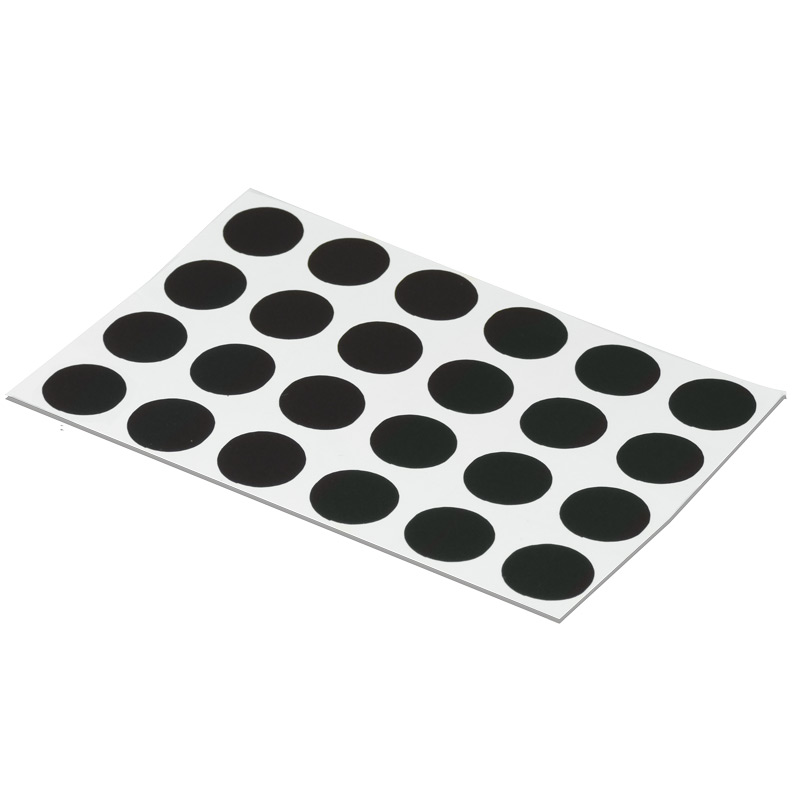 Float black mat cover-caps (sheet of 24 stickers)