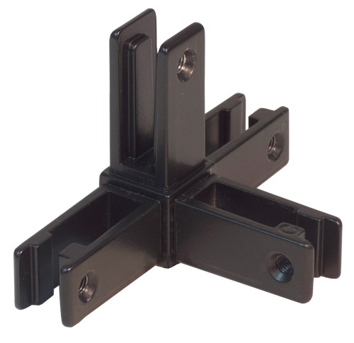 Float 4 way corner joint type C matte black