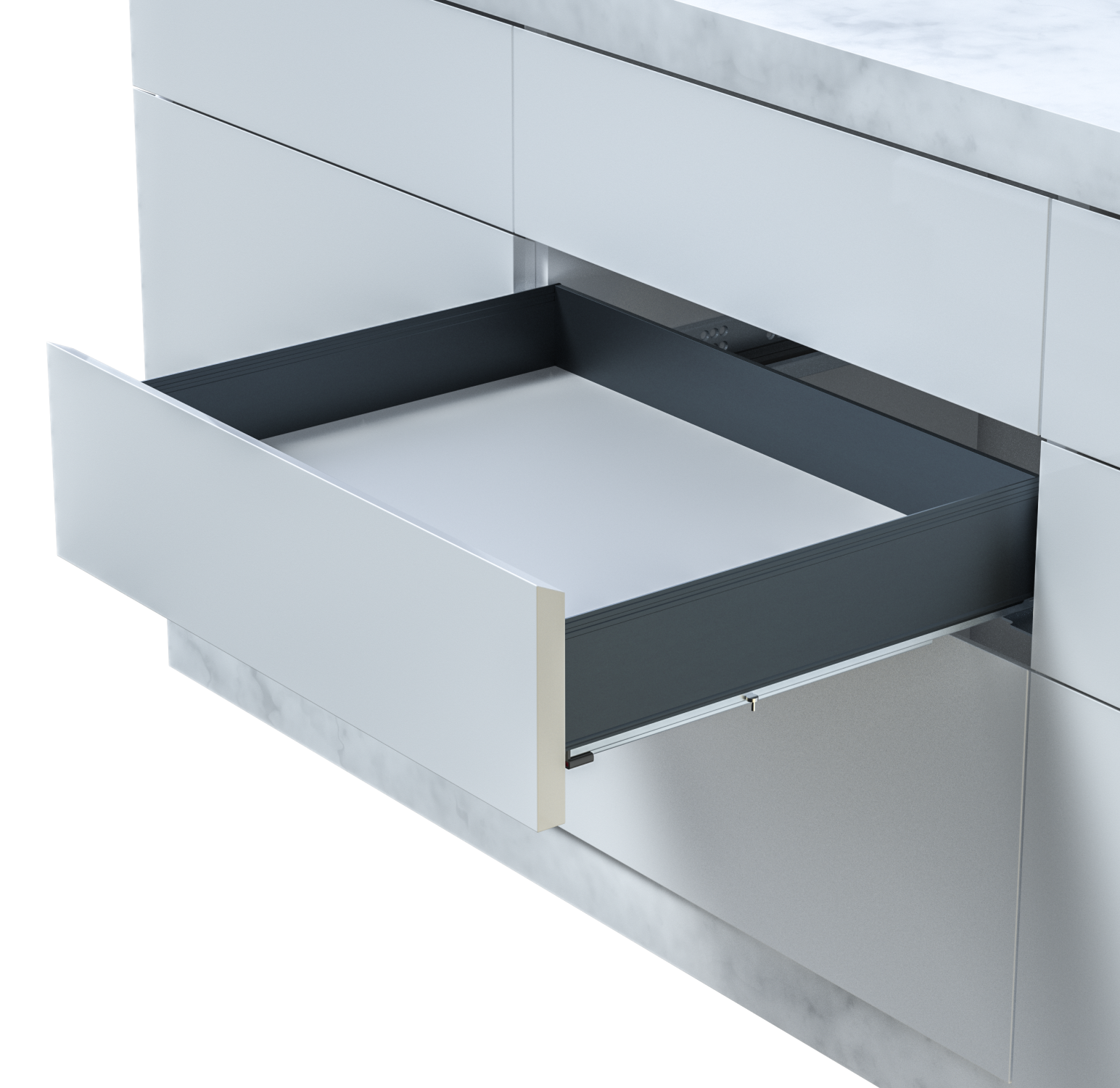 Linea drawer side H89 L250 anthracite