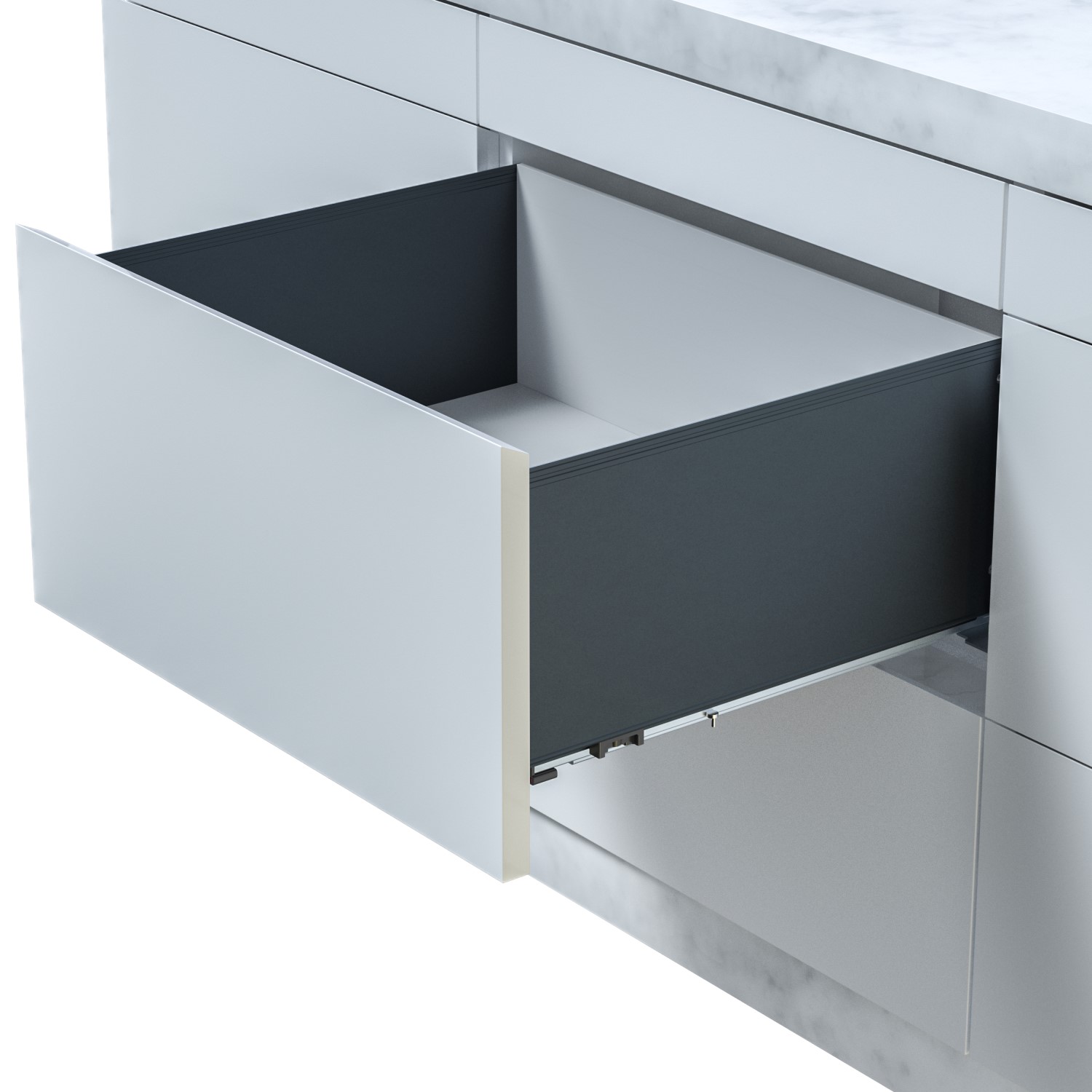 Linea drawer side H194 L550 anthracite