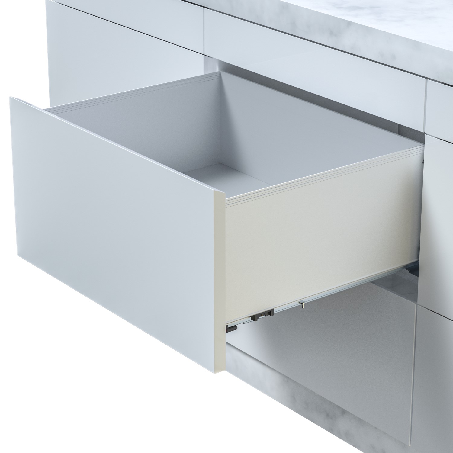 Linea drawer side H194 L550 matte white