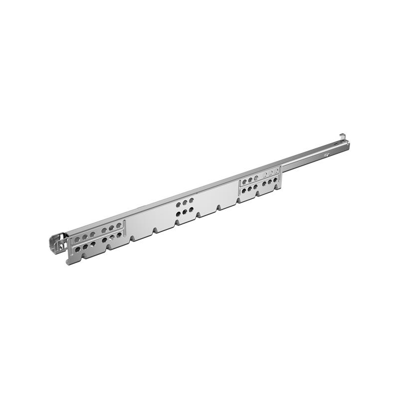 Coulisse à sortie partielle Quadro 25 2D   S (25 kg) avec  Silent System,   550 mm,   à droite