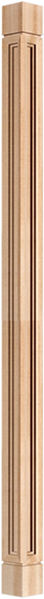 New art maple corner post Top 2¾" / Bottom 2¾"