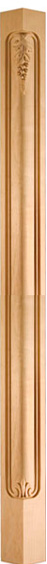 96" Maple corner post - 6" base