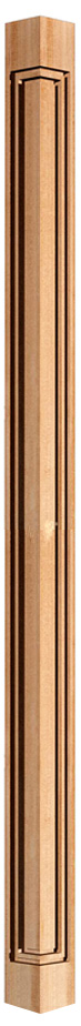 New art maple corner post Top 2¾" / Bottom 2¾"