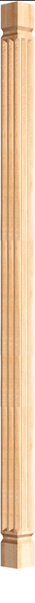 New art maple corner post Top 2¾"/ Bottom 2¾"