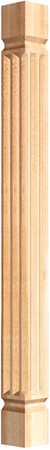 New art maple corner post Top 2¾" / Bottom 2¾"