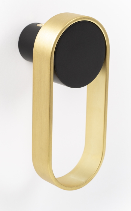 Hook ORBIT V7007 brushed gold/matte black 45 mm