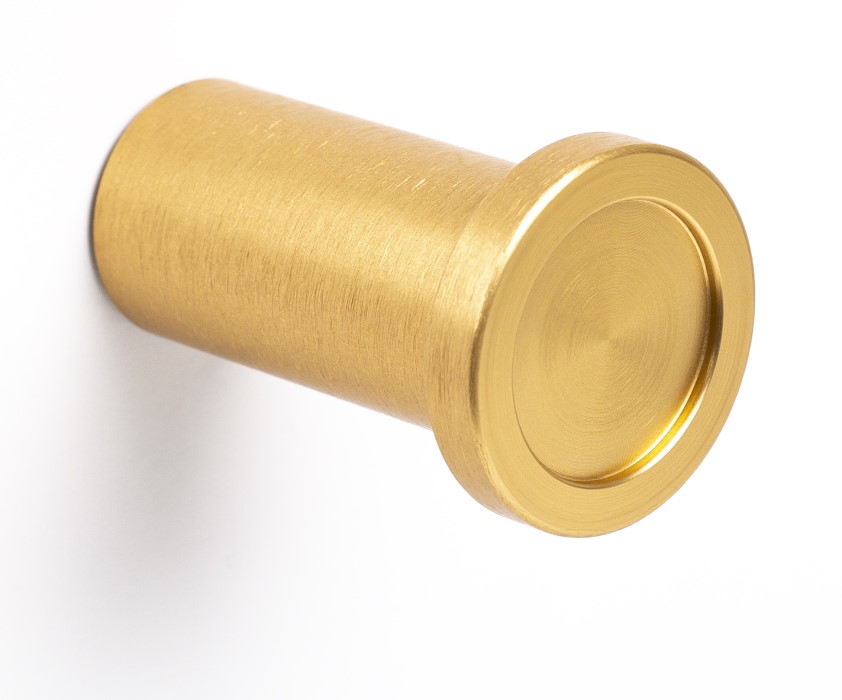 Hook ROUND dark brushed brass