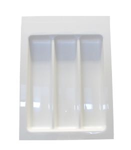 Bridge gloss white utility drawer divider