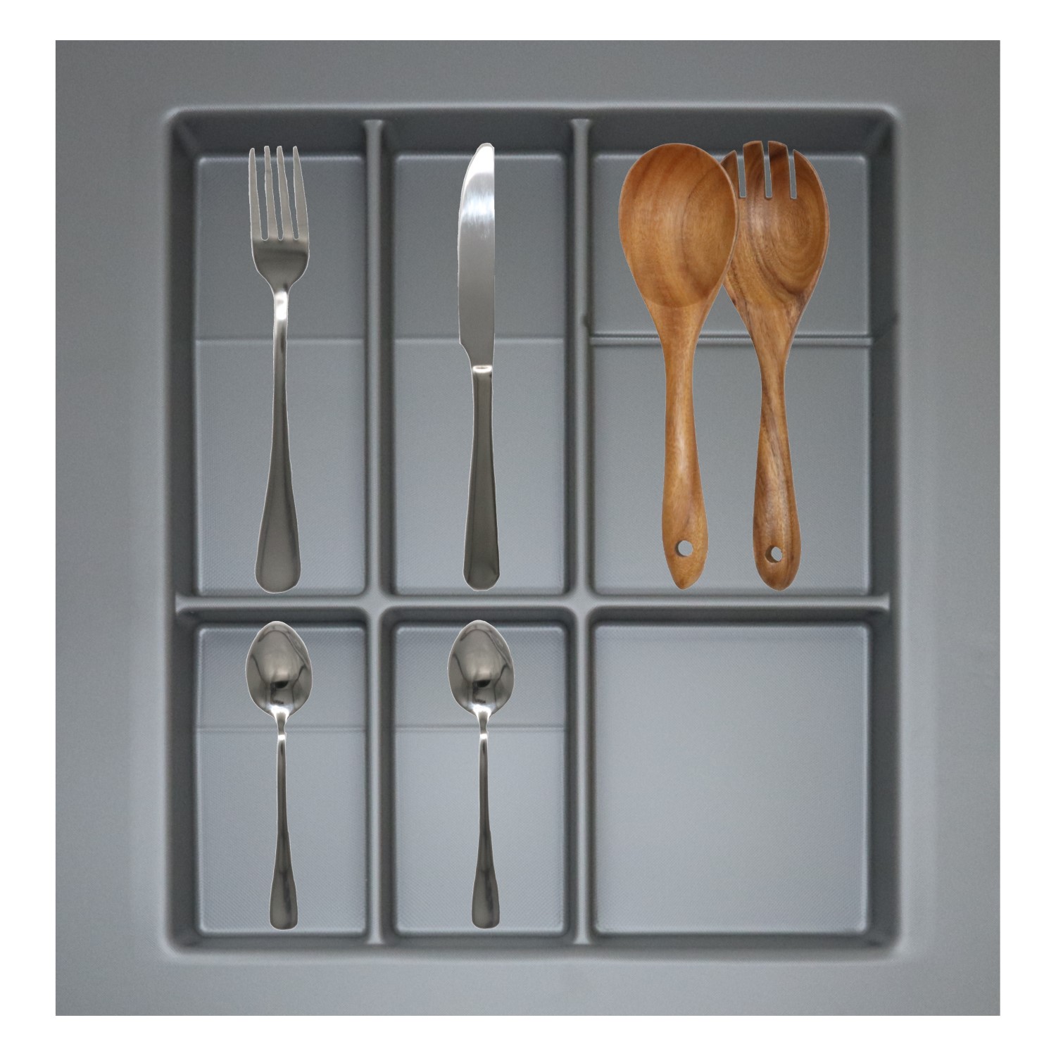 Nick cutlery drawer divider textured anthracite