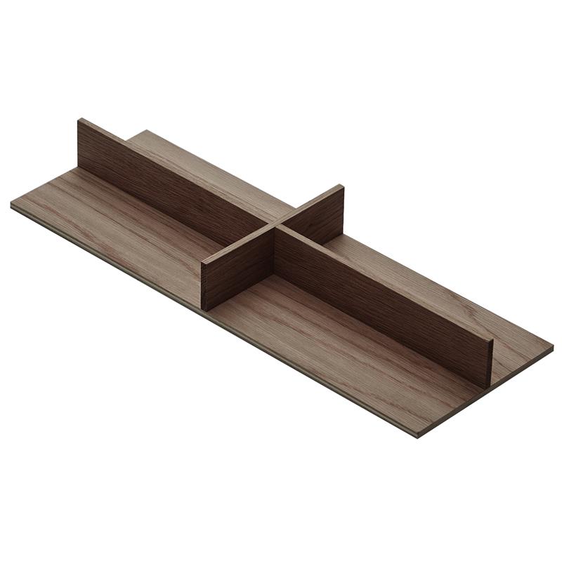 Diviseur Signature en croix 150 mm noyer noir