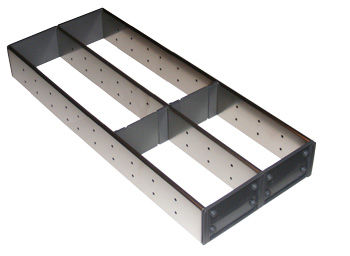 Image Stainless steel double drawer divider