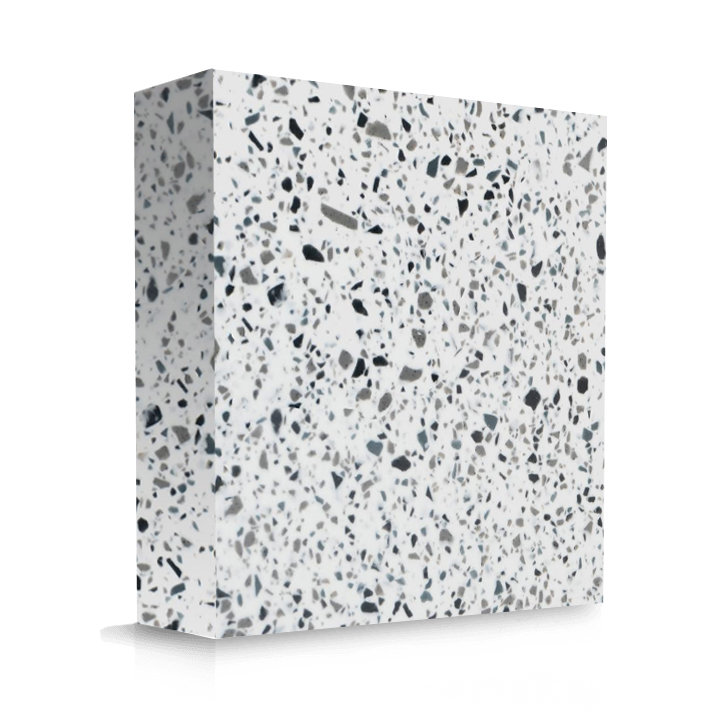 Échantillon Meganite TT004 Alpi Terrazzo 6'' x 8''