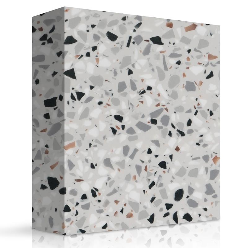 Acrylic solid surface TT006 - Caramel Terrazzo half sheet