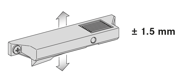 Grass inset drawer catch, Stone