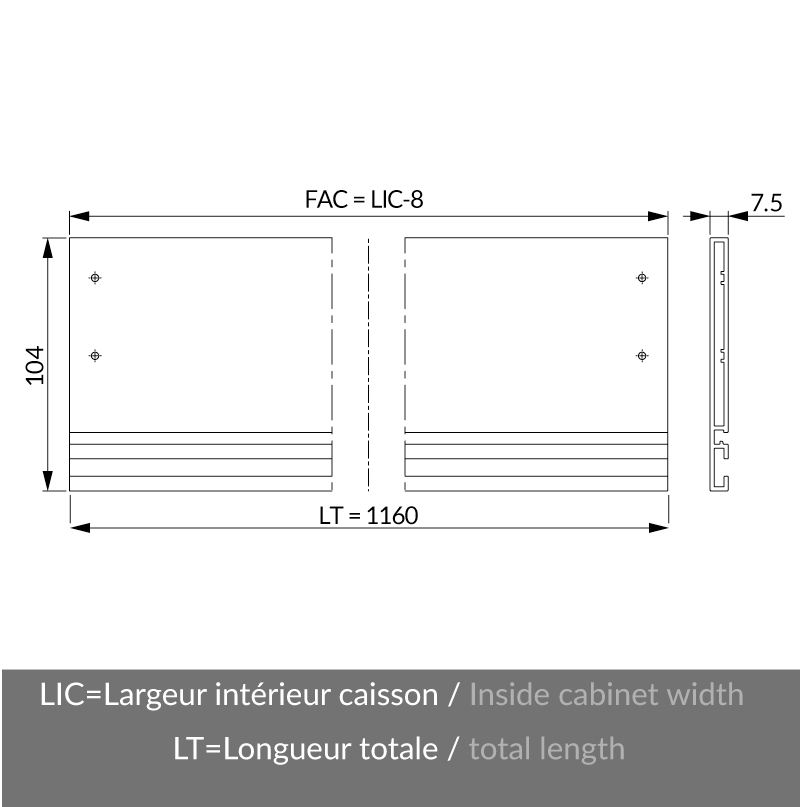 Front installation