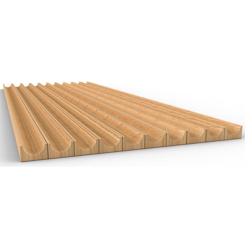 Flexible tambour panels FTP-301 vertical 48 x 96 hard maple