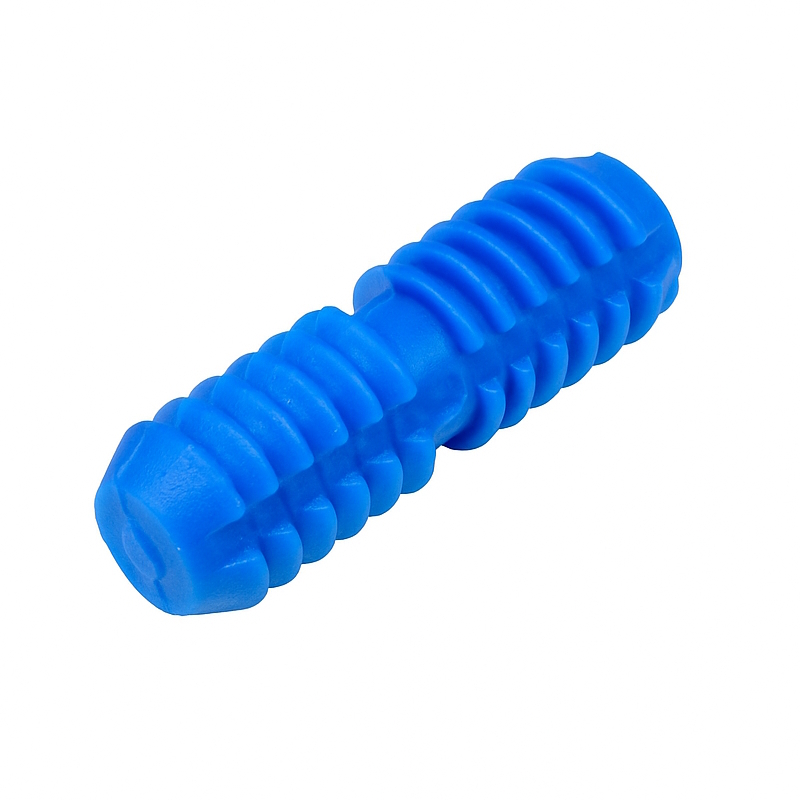 Goujon en plastique bleu