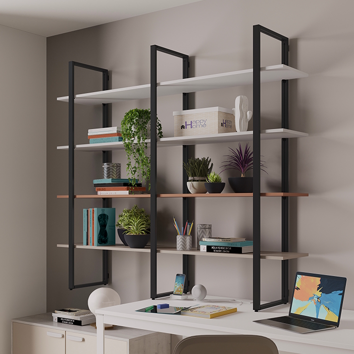 Shelf supports for LOOP system, black