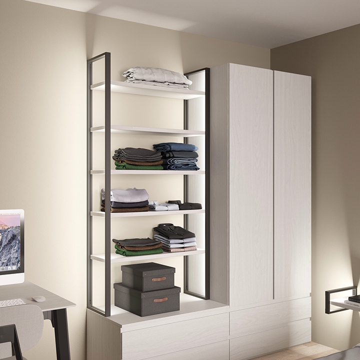 Shelf supports for LOOP system, black