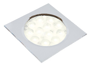 Image Nova Emotion light square/round recessed 3000k to 6000k chrome finish plastic