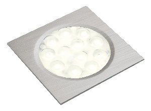 Image Nova Emotion light square/round recessed 3000k to 6000k brushed steel finish plastic