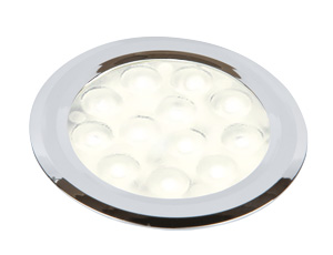 Image Nova Emotion light round recessed 3000k to 6000k chrome finish plastic